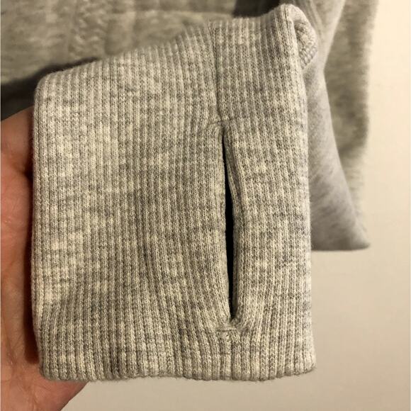 Lululemon Calm and Cozy Jacket 6 Heathered Core Ultra Light Grey Nimbus - Picture 8 of 9